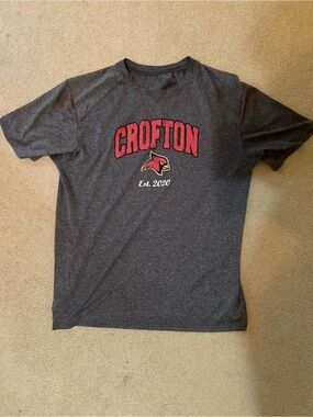 First batch from 2020 of Crofton high school’s gray Graphic tee Shirt Red Logo